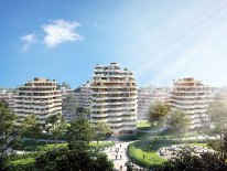 BILD:   		Neuer Wohnpark im Münchner Norden        