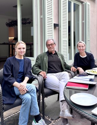 (v.l.) Jenny Johanna Halonen (Redakteurin The Art Georgeous), Didier Guillon und ich